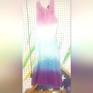 Brand new Never Worn Jessica Simpson  Small mini ombre  custom tie dye dress